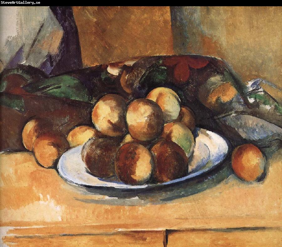 Paul Cezanne plate of peach